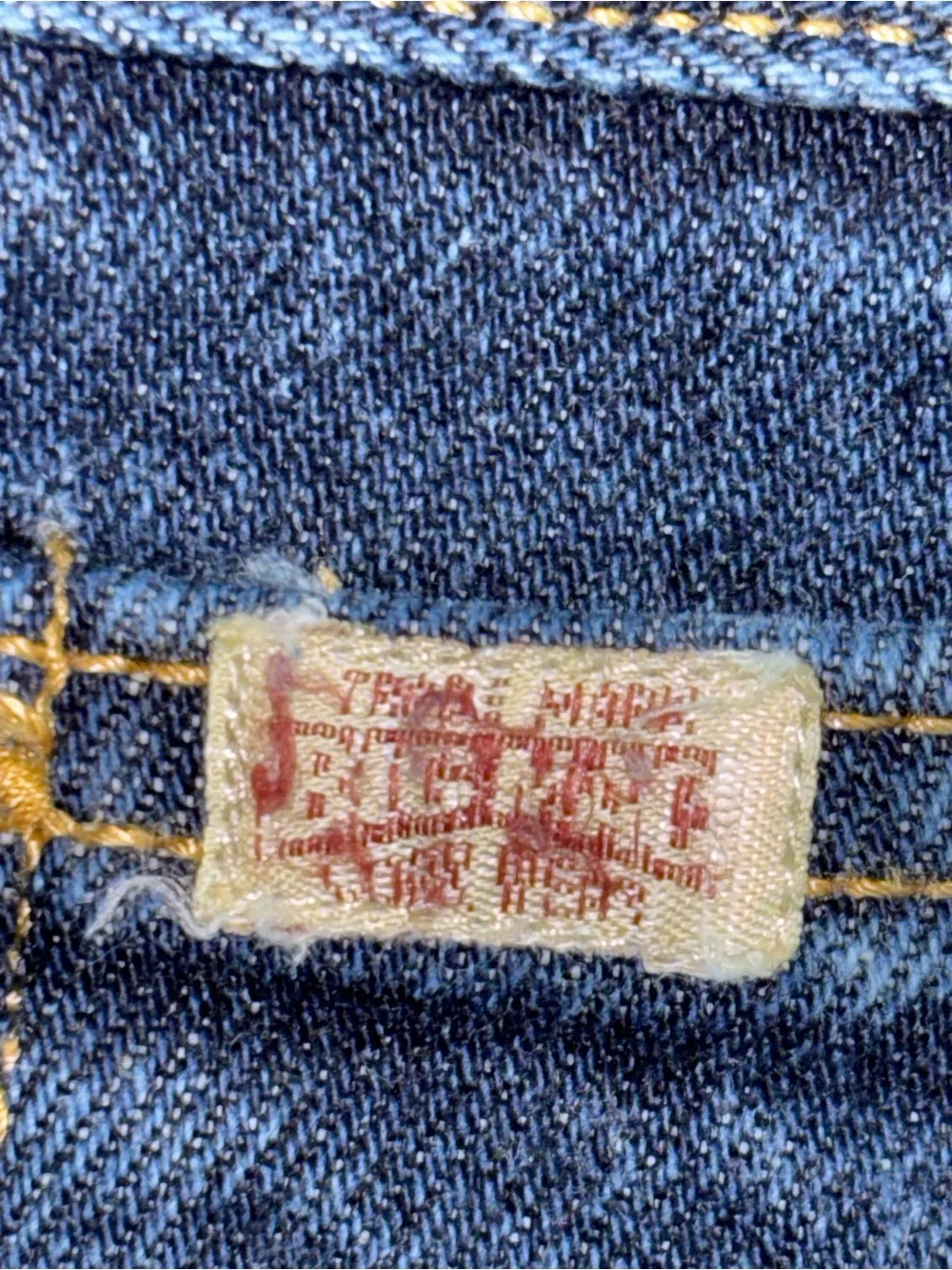 Vintage Big Mac Workwear Carpenter Jeans Men’s Size 44x28 Dark Wash Thick Heavy
